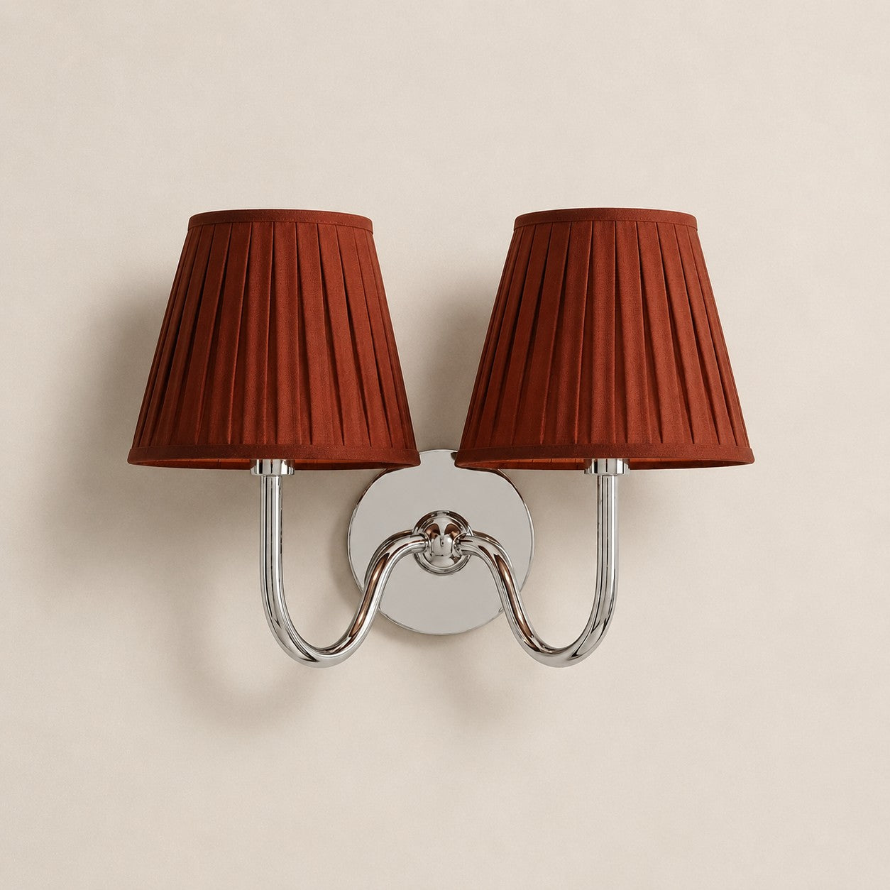 Luvora Vintage Pleated Shade Wall Lamp - Modern Brass Linen Wall Lighting