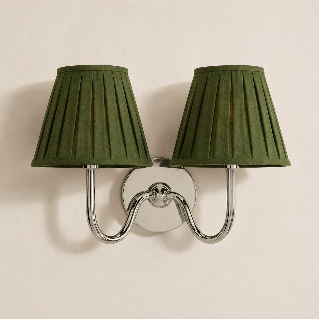 Luvora Vintage Pleated Shade Wall Lamp - Modern Brass Linen Wall Lighting