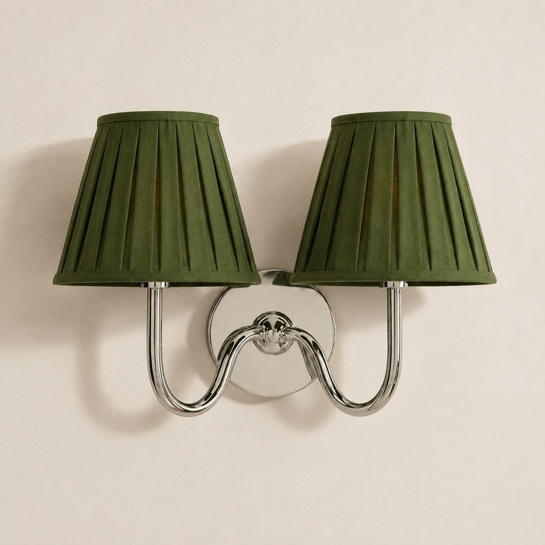 Luvora Vintage Pleated Shade Wall Lamp - Modern Brass Linen Wall Lighting