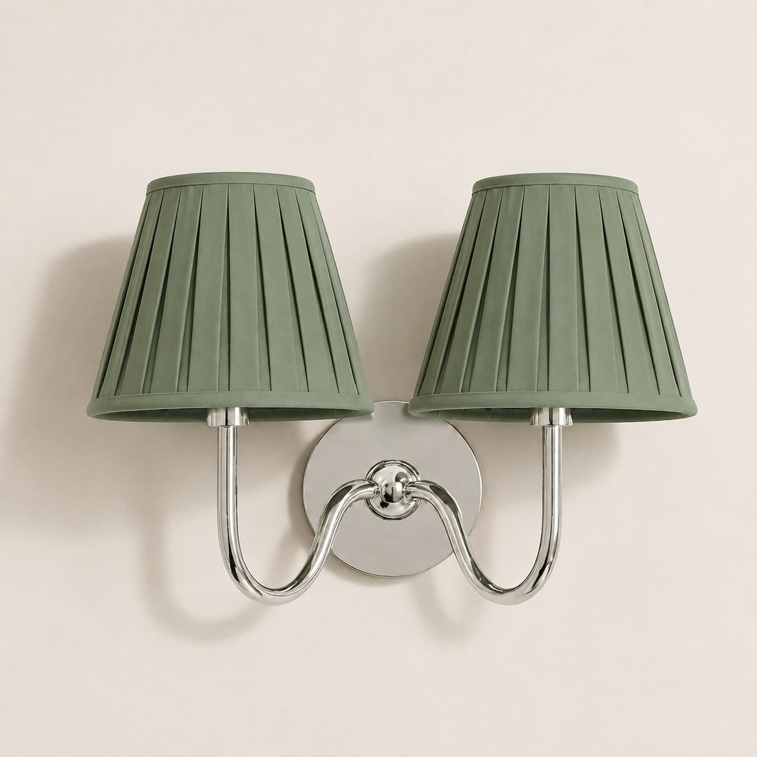 Luvora Vintage Pleated Shade Wall Lamp - Modern Brass Linen Wall Lighting