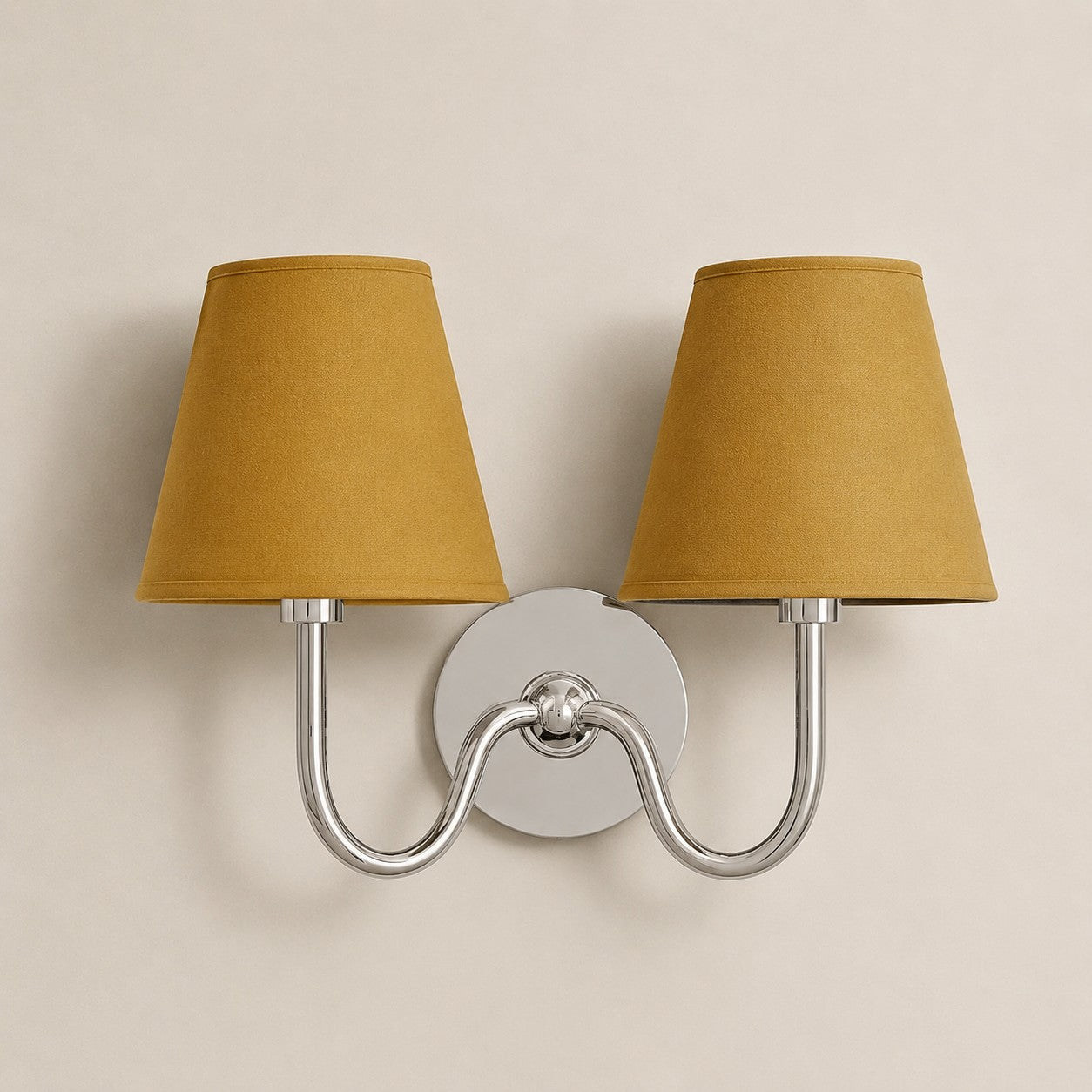 Luvora Vintage Pleated Shade Wall Lamp - Modern Brass Linen Wall Lighting