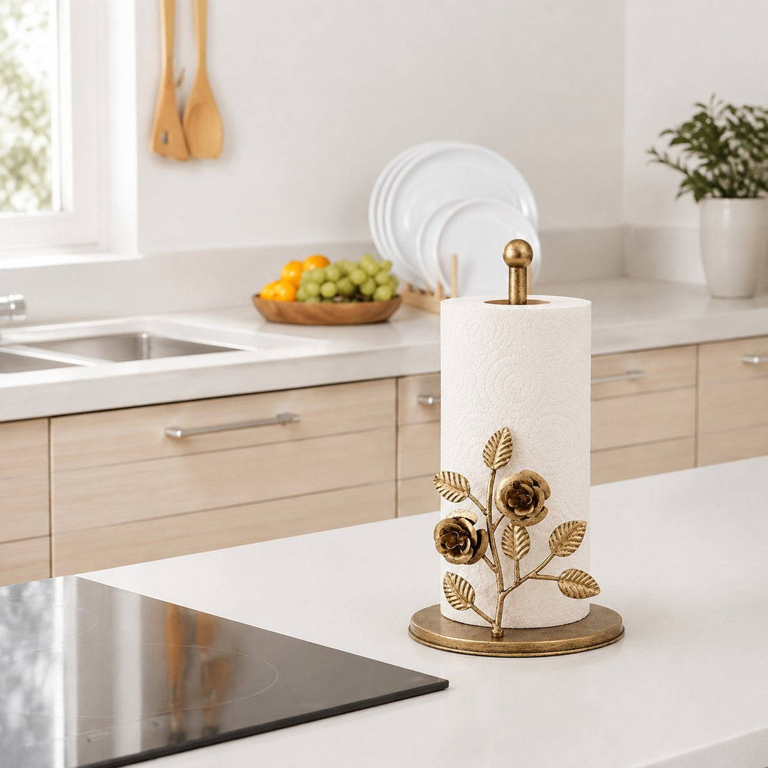 Forma Brass Decorative Tissue Holder