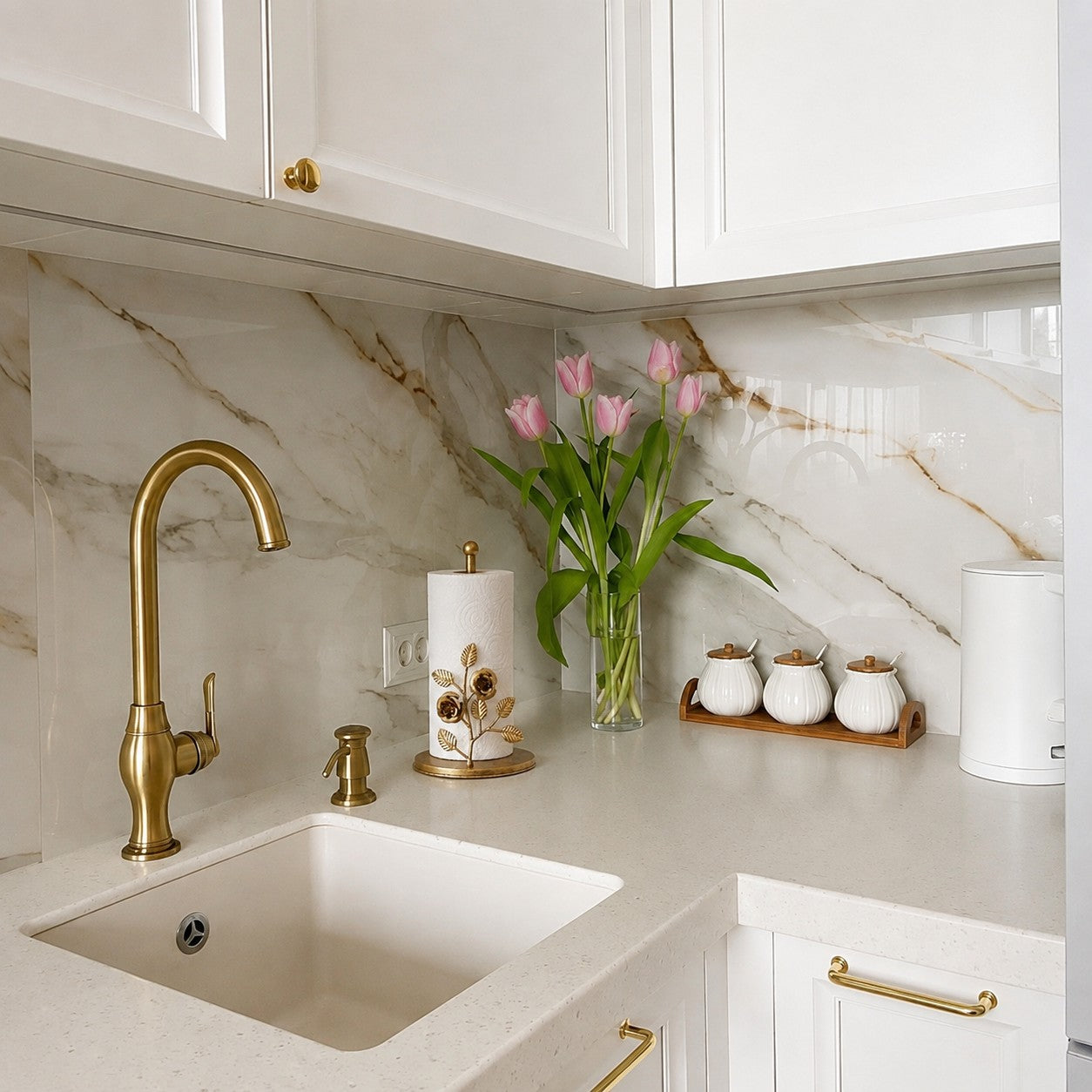 Forma Brass Decorative Tissue Holder