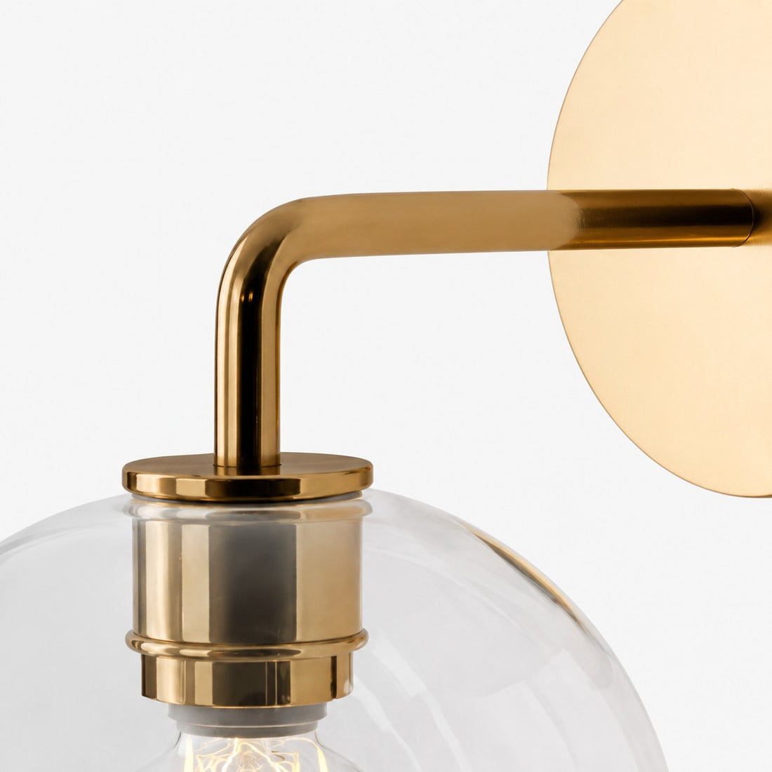 Selvion Artistic Globe Sconce Light - Handcrafted Glass Sculptural Wall Fixture
