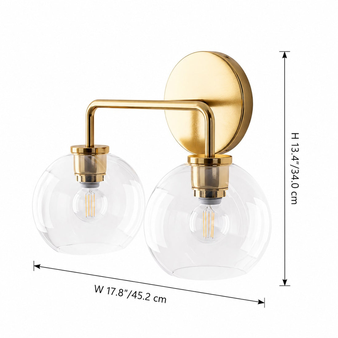 Selvion Artistic Globe Sconce Light - Handcrafted Glass Sculptural Wall Fixture