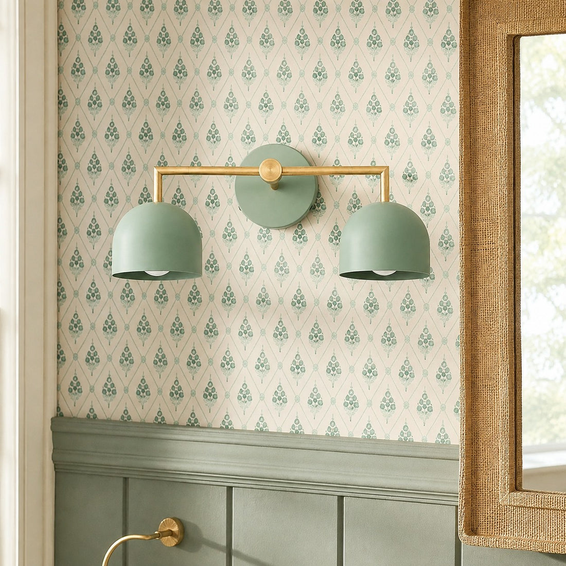 Metio Dome Farmhouse Vanity Wall Light Colorful Metal Sconce