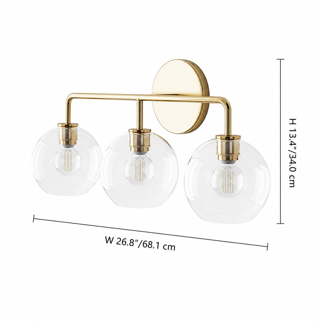 Selvion Artistic Globe Sconce Light - Handcrafted Glass Sculptural Wall Fixture
