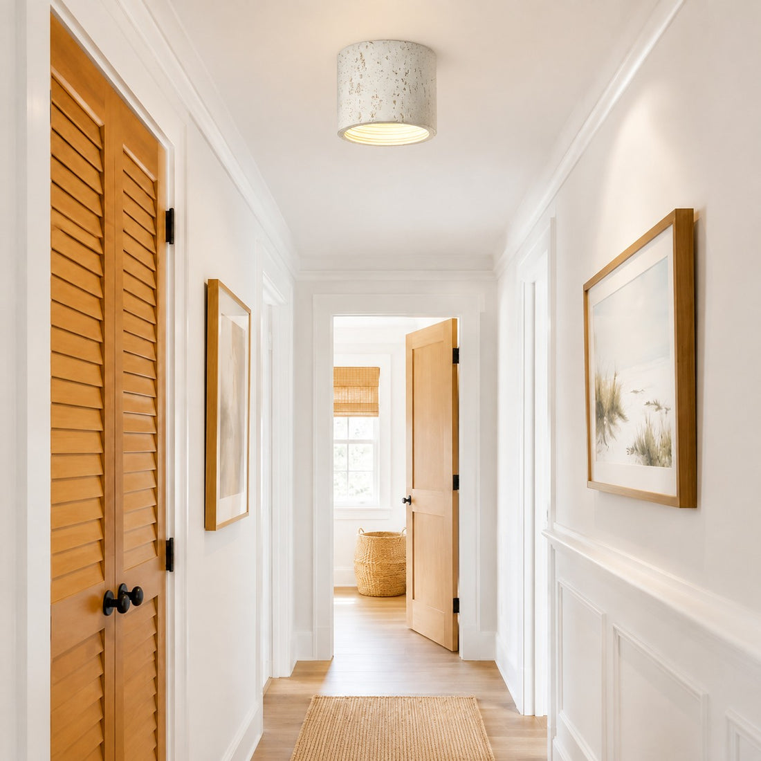 Modern Wabi-Sabi Cylindrical Ceiling Lamp