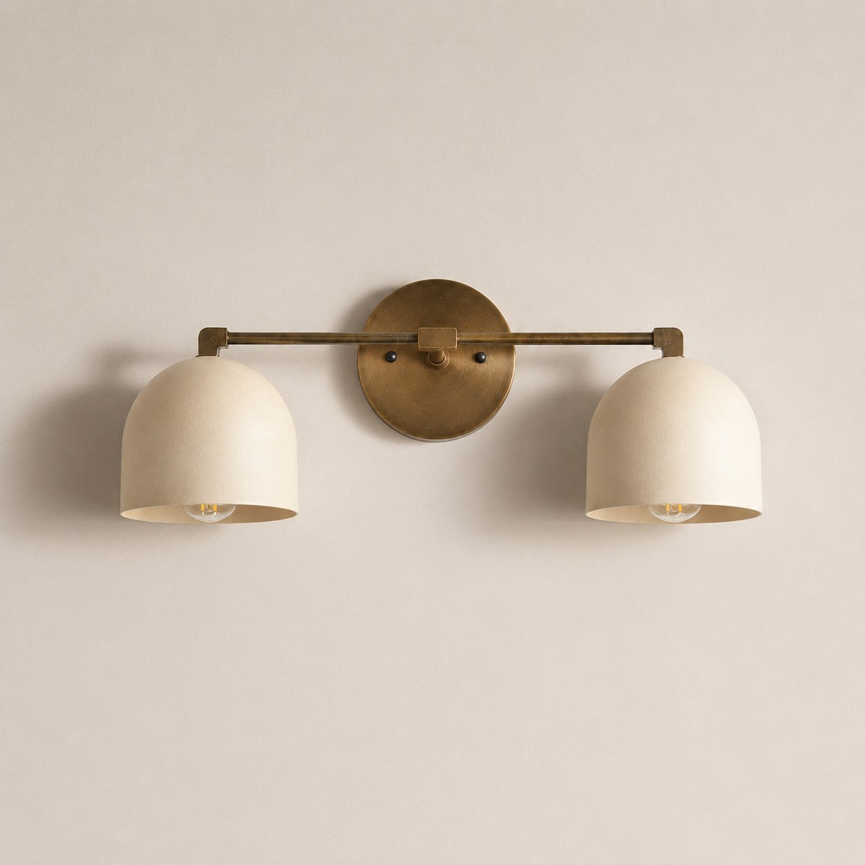 Metio Dome Mid-Century Deep Ball Vanity Lamp - Brass Wall Sconce