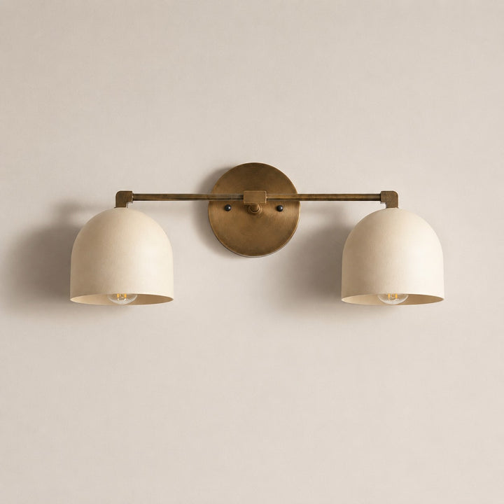 Metio Dome Mid-Century Deep Ball Vanity Lamp - Brass Wall Sconce