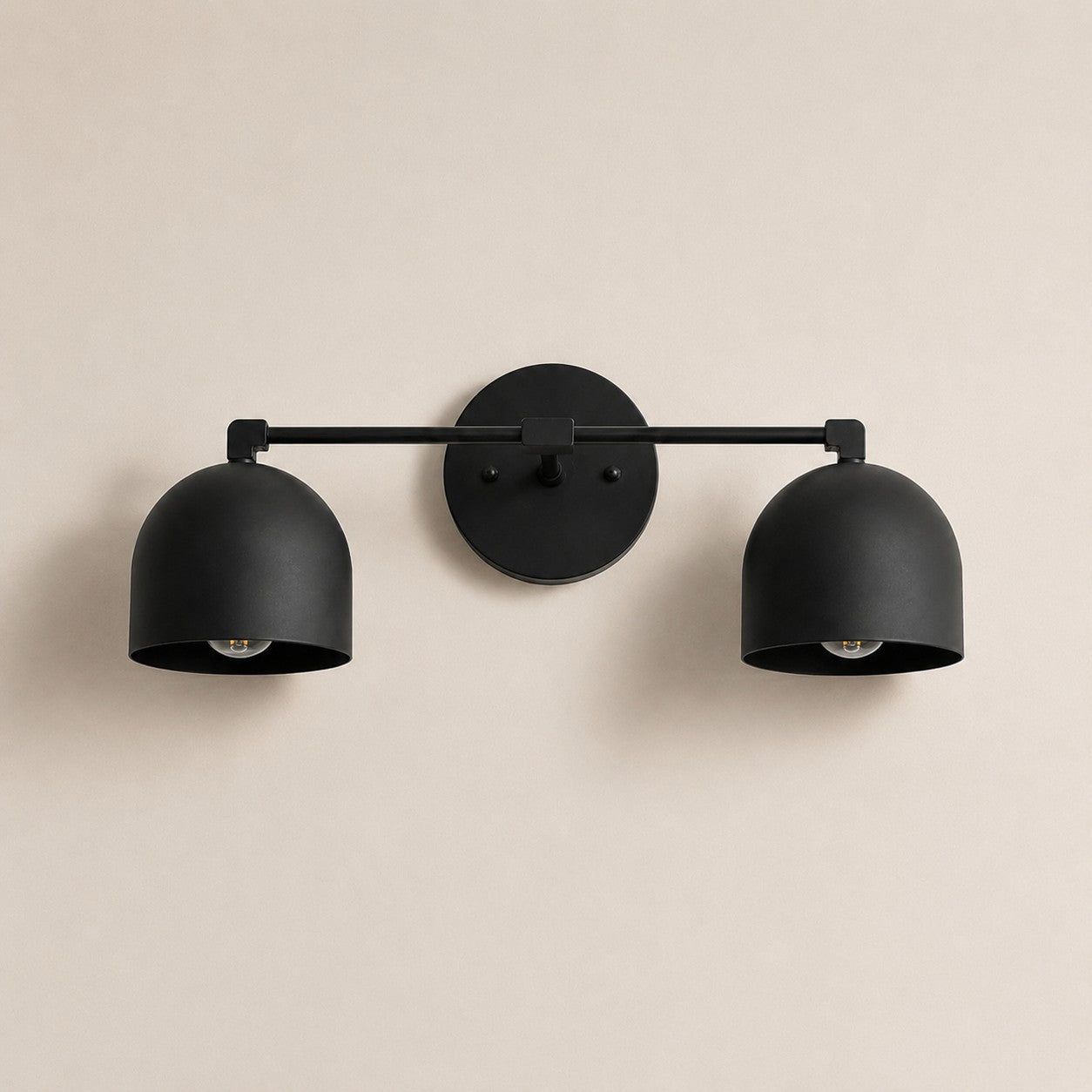 Metio Dome Mid-Century Deep Ball Vanity Lamp - Brass Wall Sconce