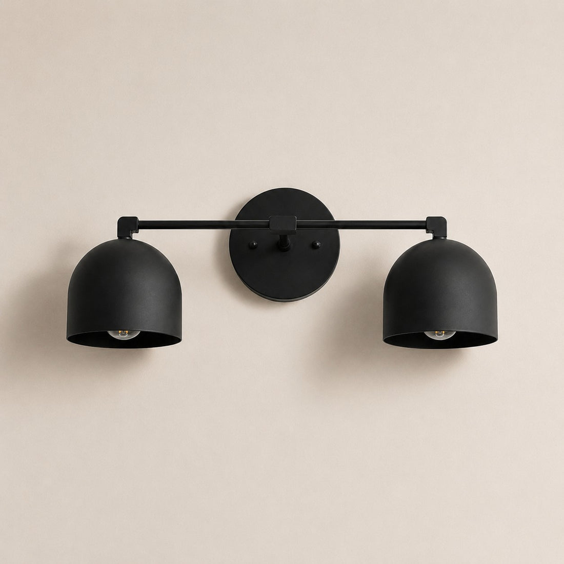 Metio Dome Mid-Century Deep Ball Vanity Lamp - Brass Wall Sconce