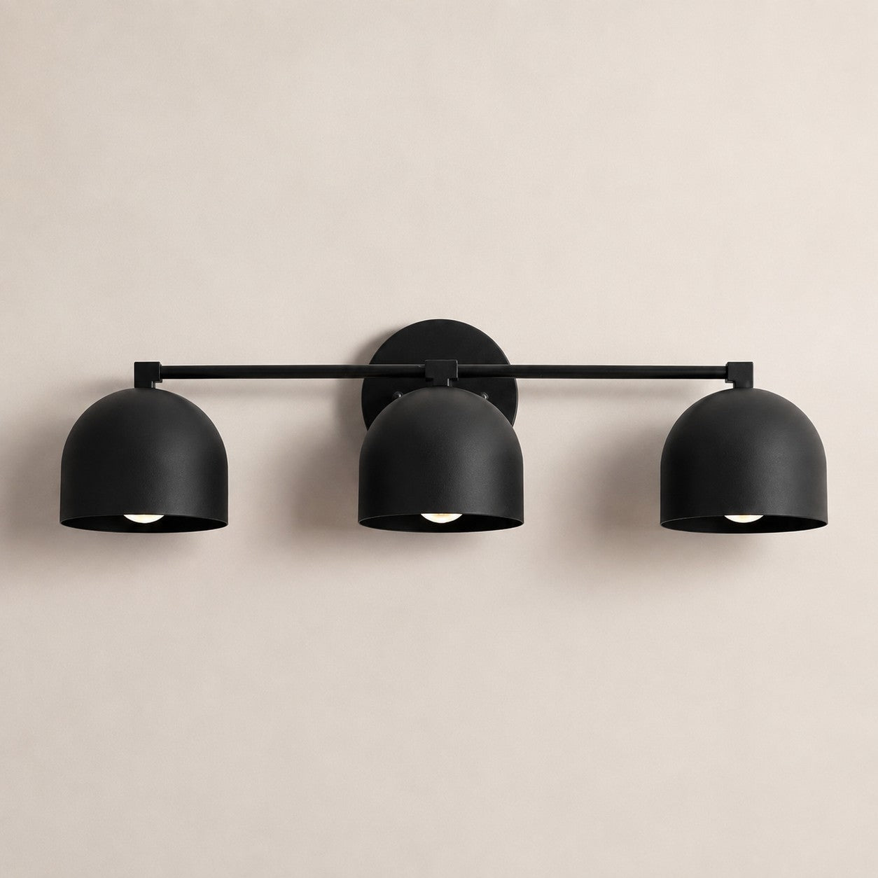 Metio Dome Mid-Century Deep Ball Vanity Lamp - Brass Wall Sconce