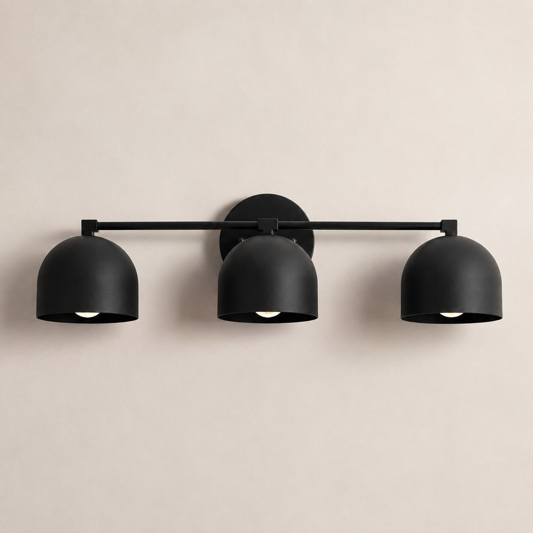Metio Dome Mid-Century Deep Ball Vanity Lamp - Brass Wall Sconce
