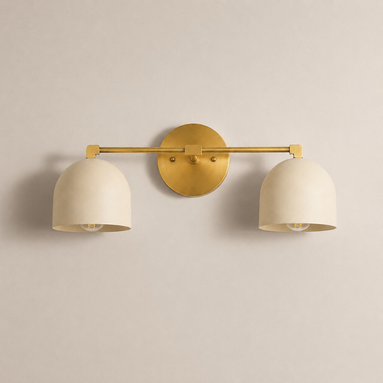 Metio Dome Mid-Century Deep Ball Vanity Lamp - Brass Wall Sconce