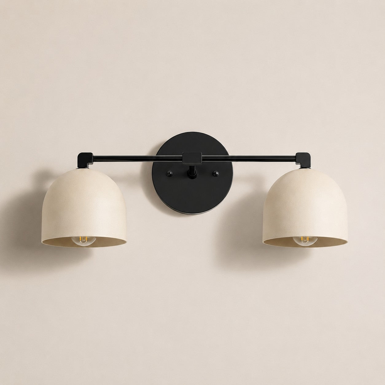Metio Dome Mid-Century Deep Ball Vanity Lamp - Brass Wall Sconce