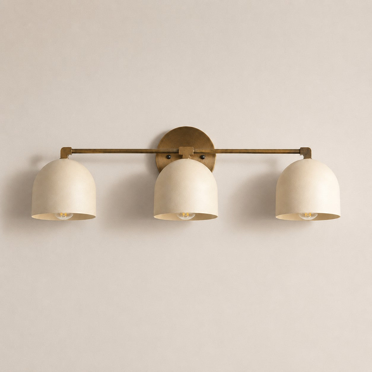 Metio Dome Mid-Century Deep Ball Vanity Lamp - Brass Wall Sconce
