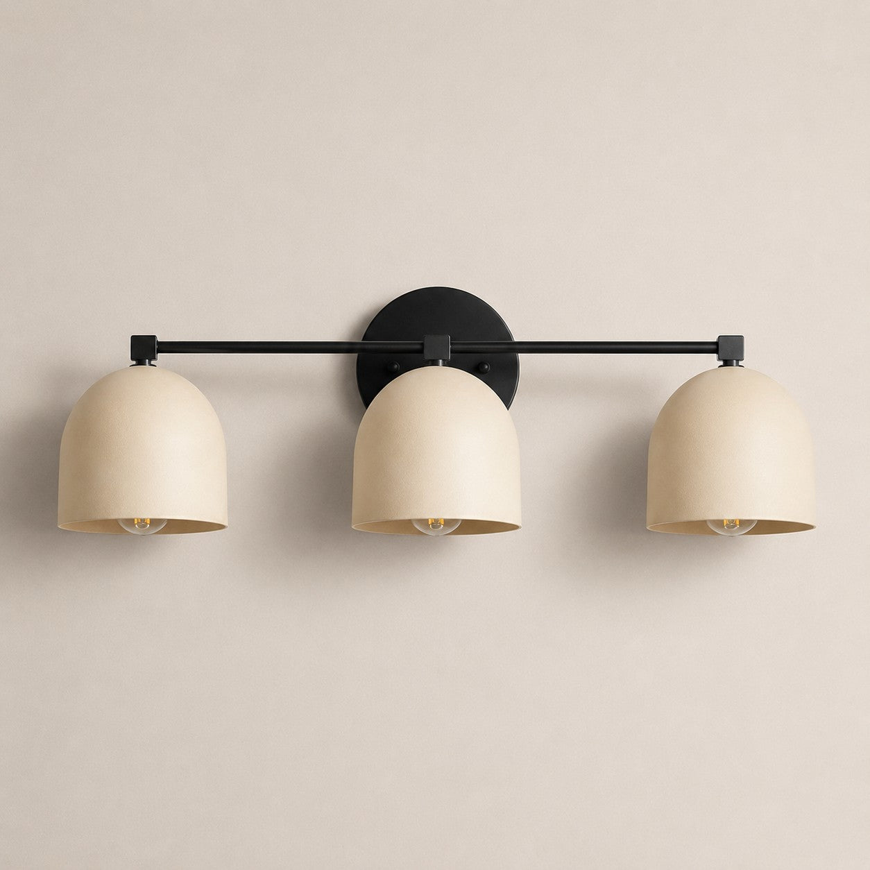 Metio Dome Mid-Century Deep Ball Vanity Lamp - Brass Wall Sconce