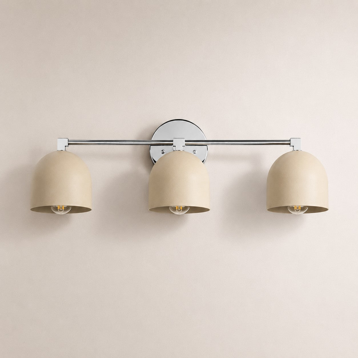 Metio Dome Mid-Century Deep Ball Vanity Lamp - Brass Wall Sconce