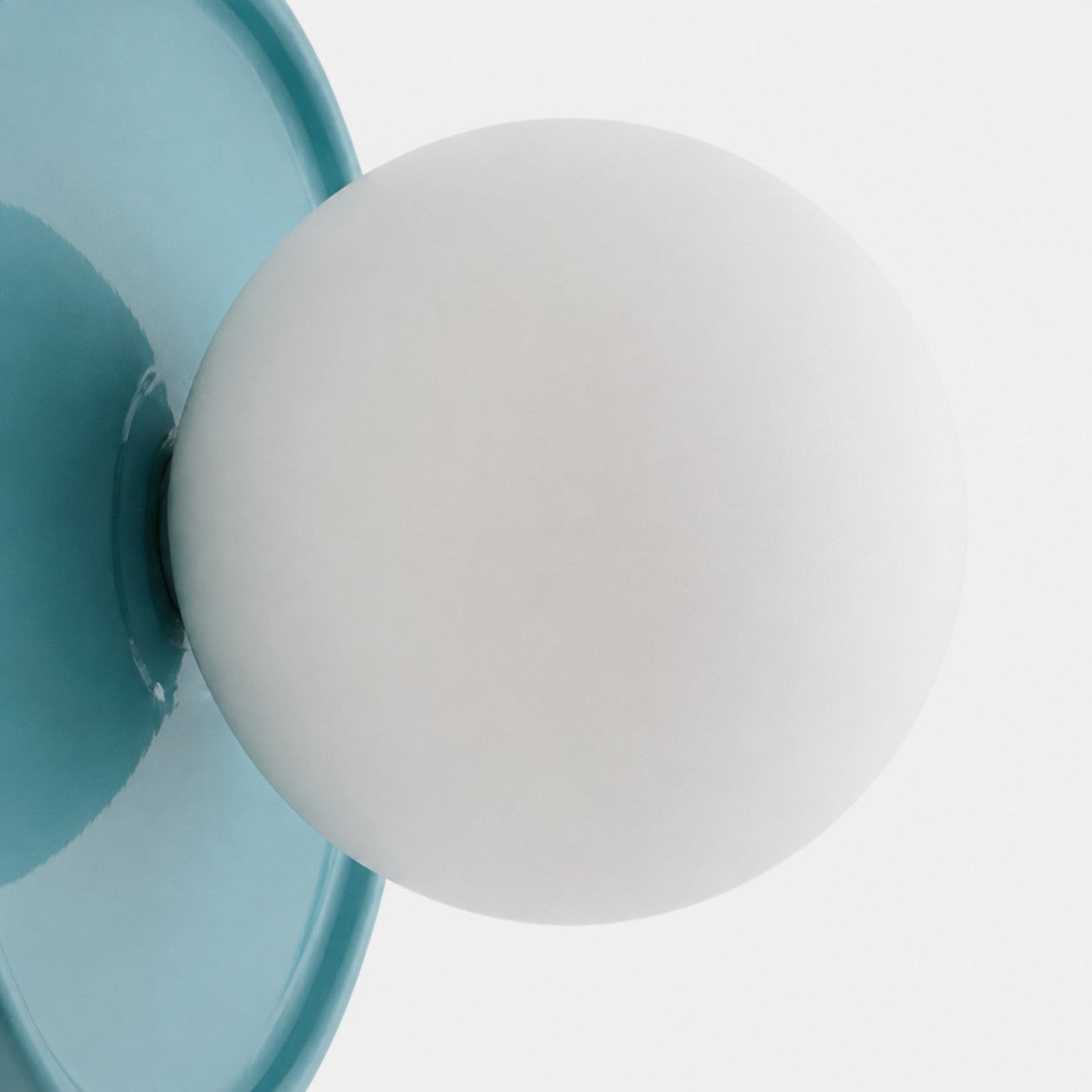 Ceramic Globe Wall Sconce – Opal Glass Bedside Light