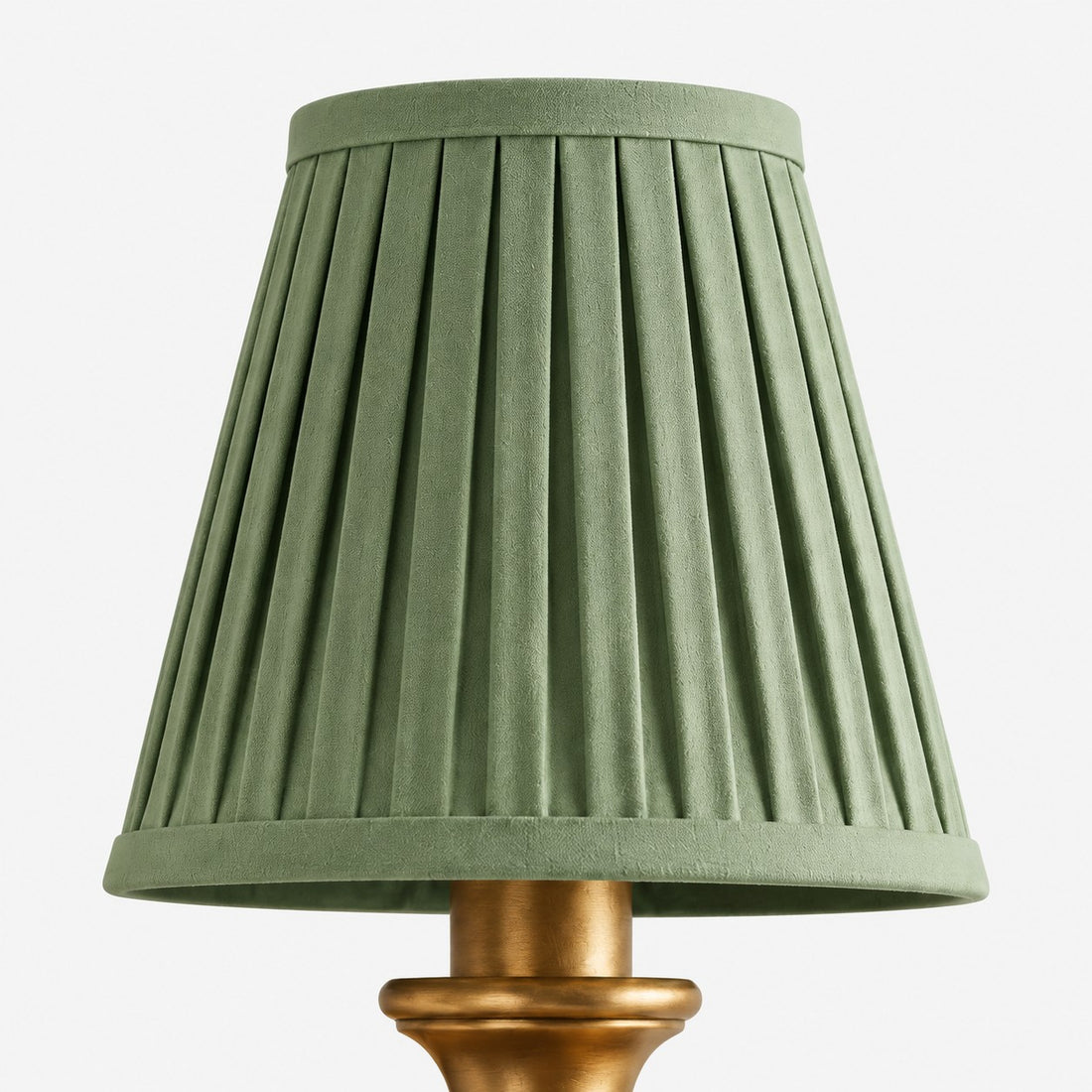 Kalvora Sage Green Pleated shade texture detail