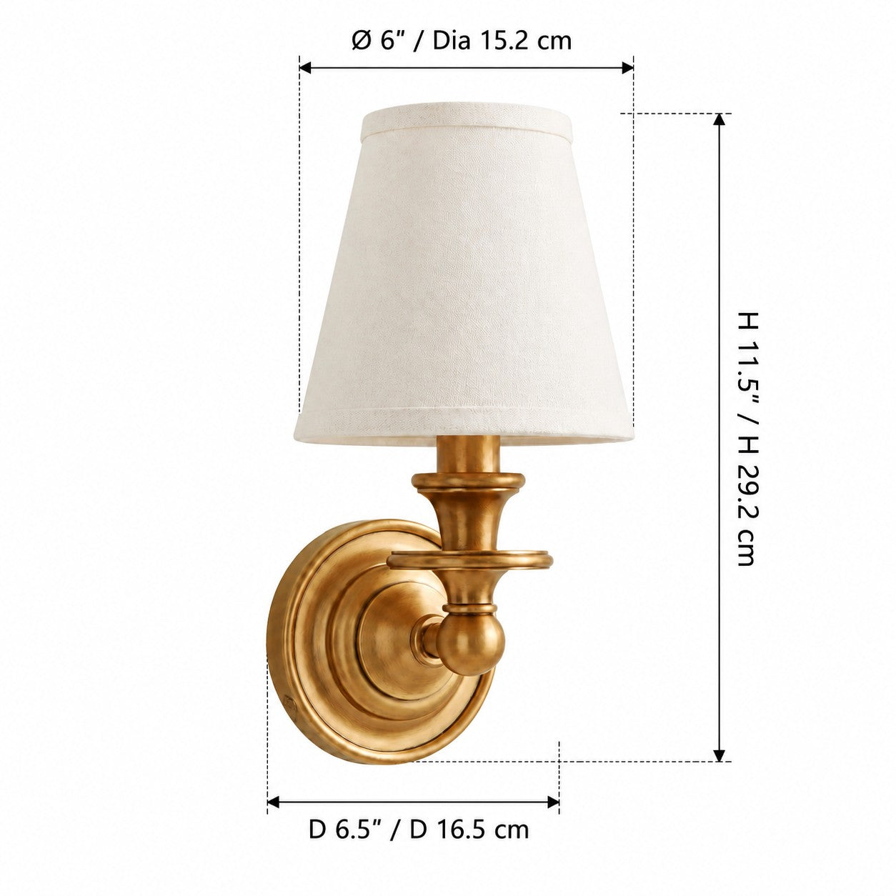 Kalvora wall sconce dimensions