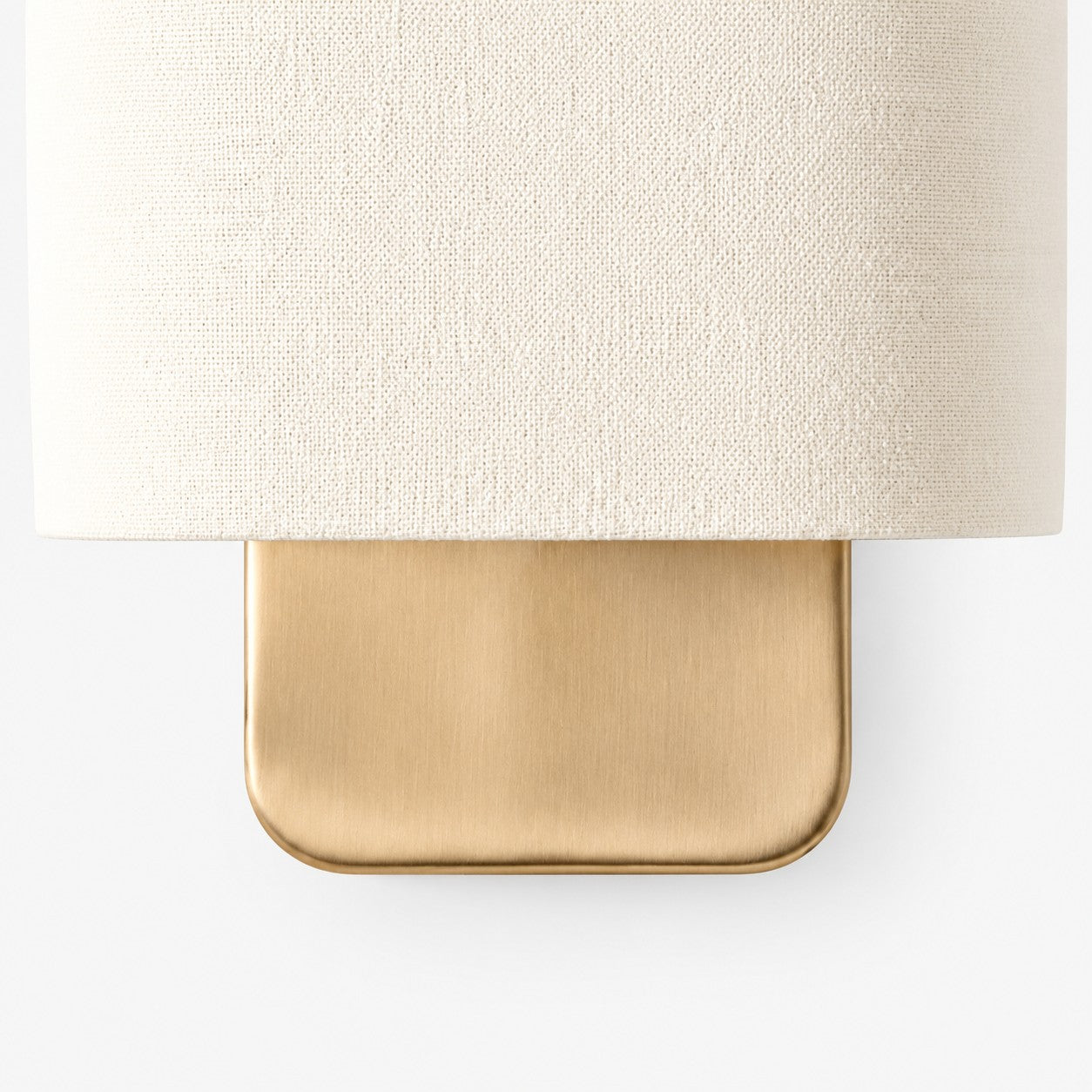Nolvara Contemporary Fabric-Shade Wall Light – Minimalist Metal Fixture for Bedroom Hallway