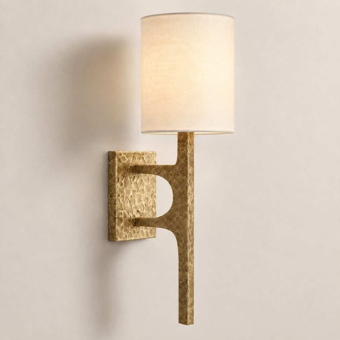 Texturoc Linear Wall Light - Modern Hammered Wall Sconce
