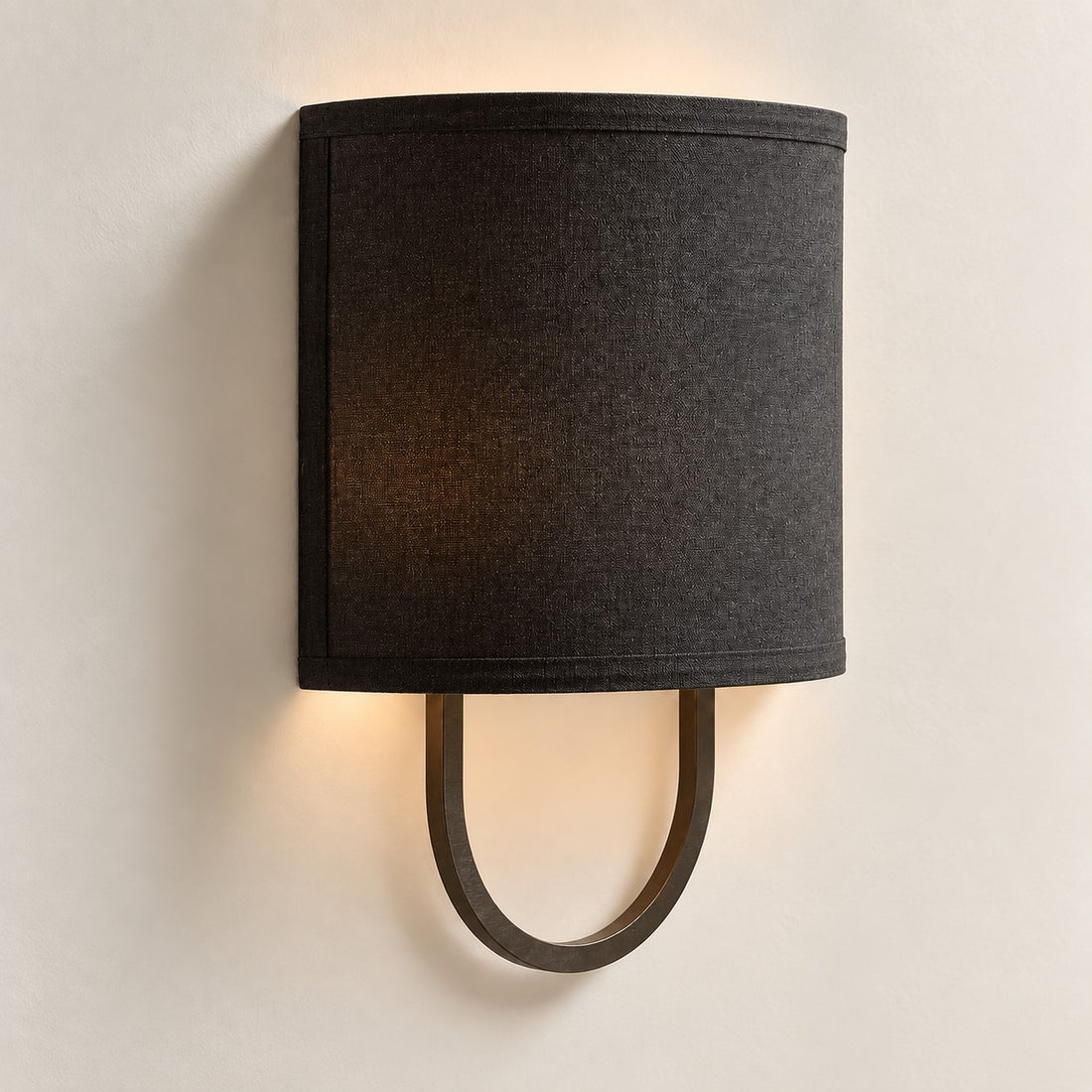 Nolvara wall light - Black shade with Bronze finish