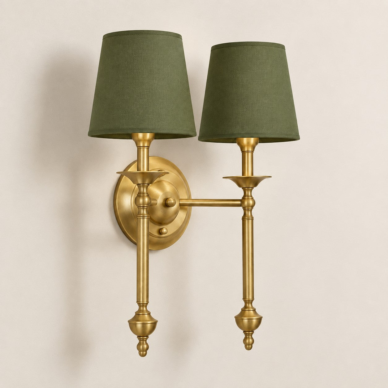 Arcuma 2 Heads Vintage Brass Green