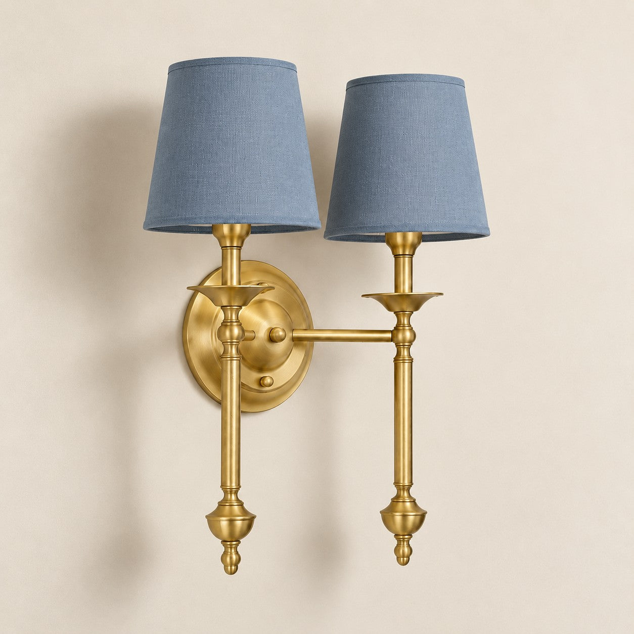 Arcuma 2 Heads Vintage Brass Dusty Blue