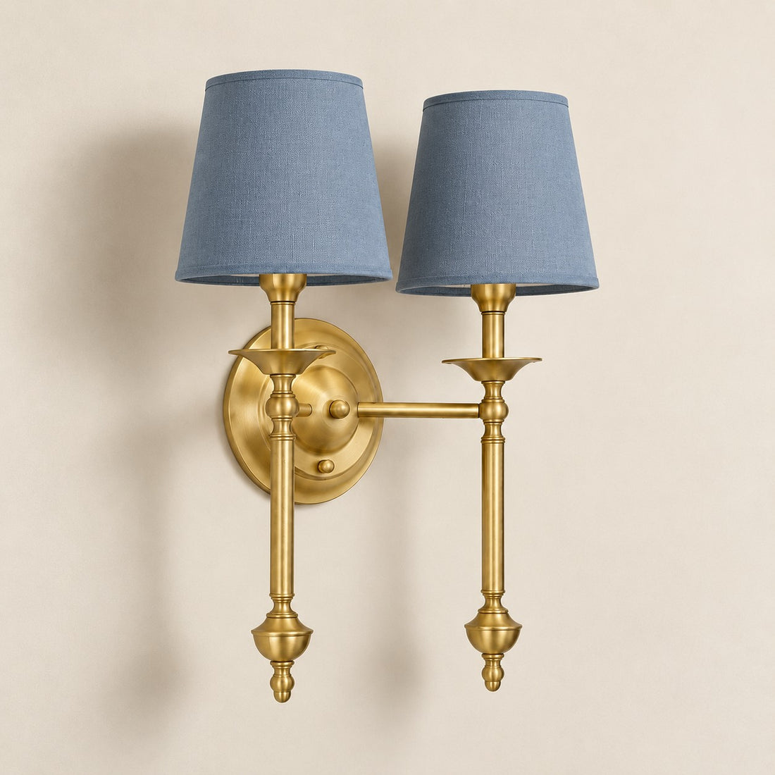 Arcuma 2 Heads Vintage Brass Dusty Blue