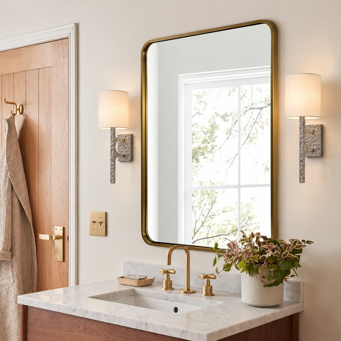 Texturoc Linear Wall Light - Modern Hammered Wall Sconce