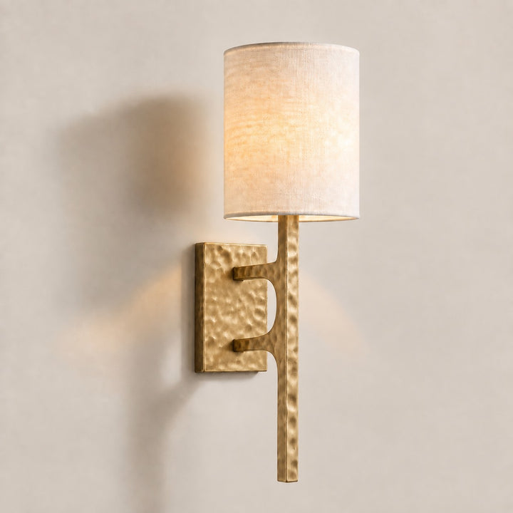 Texturoc Linear Wall Light - Modern Hammered Wall Sconce