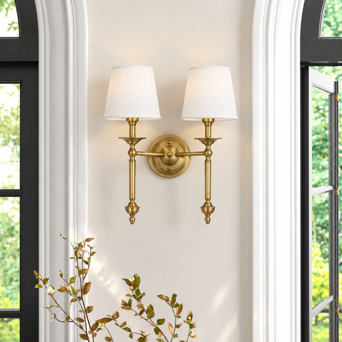 Arcuma Copper Wall Fixture – Elegant Sconce for Traditional and Transitional Interiors