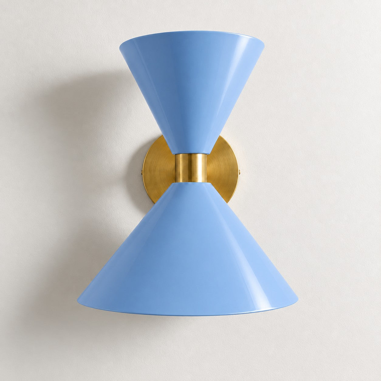 Clancy colorful cone wall sconce