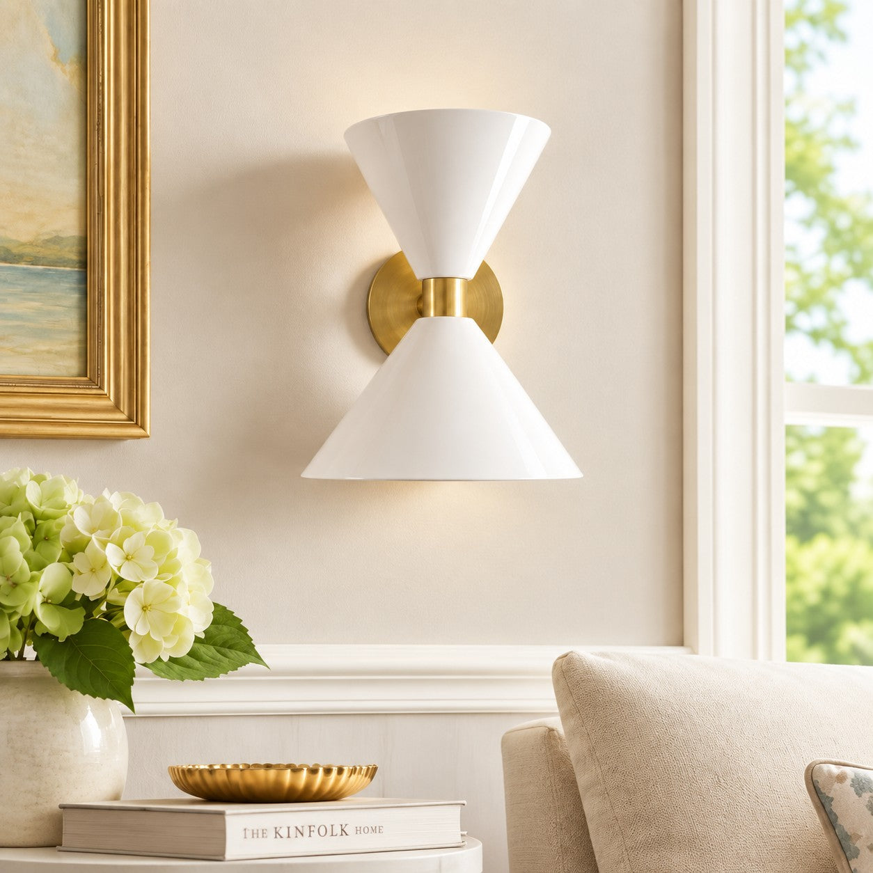 White & Brass scene