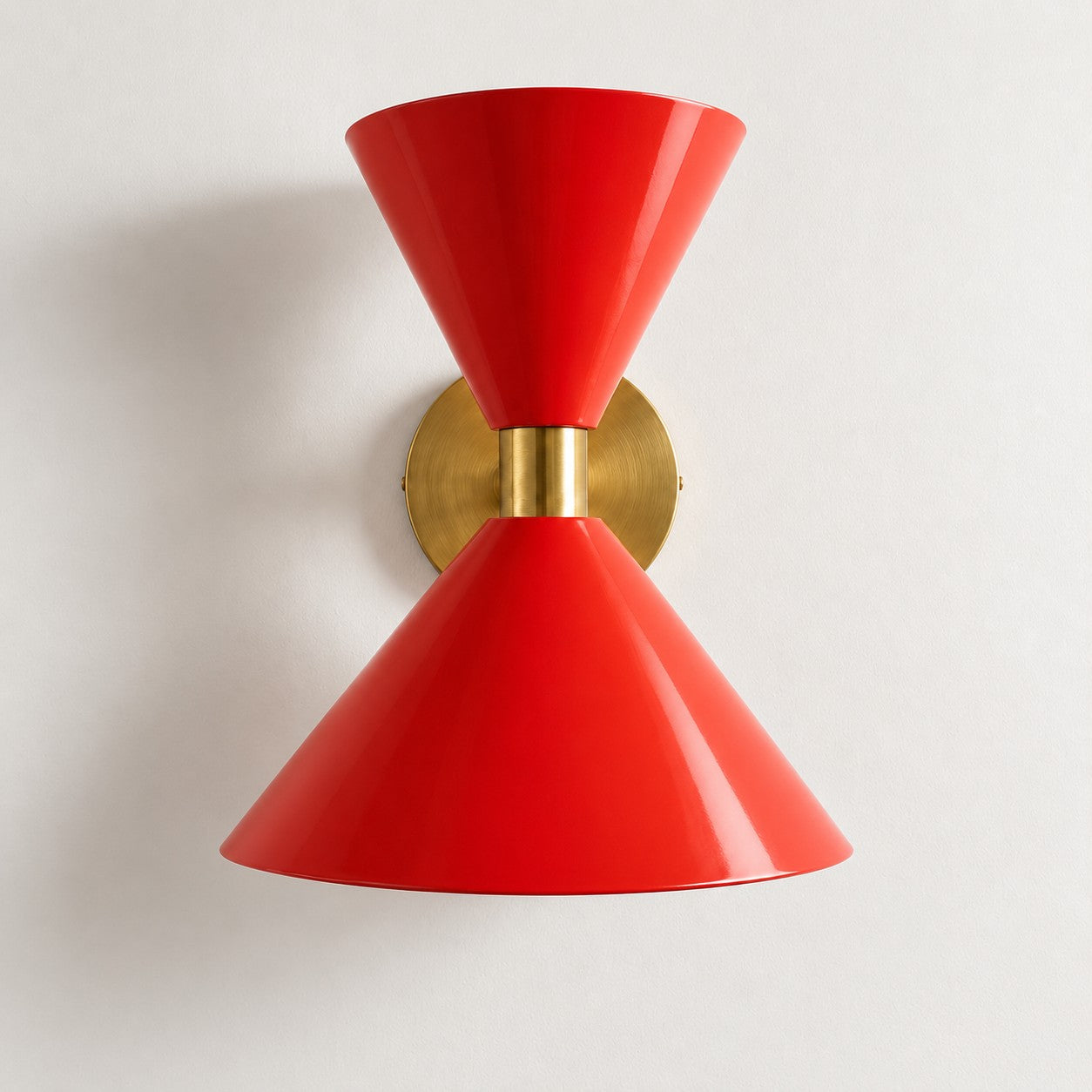 Clancy colorful cone wall sconce
