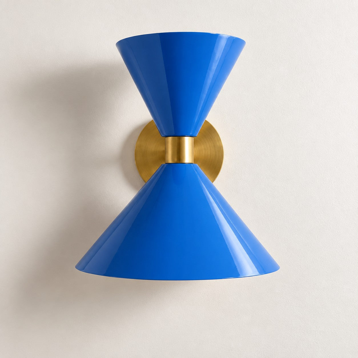 Clancy colorful cone wall sconce