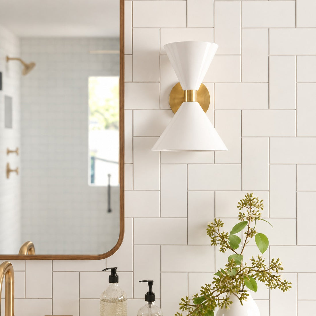 White & Brass scene