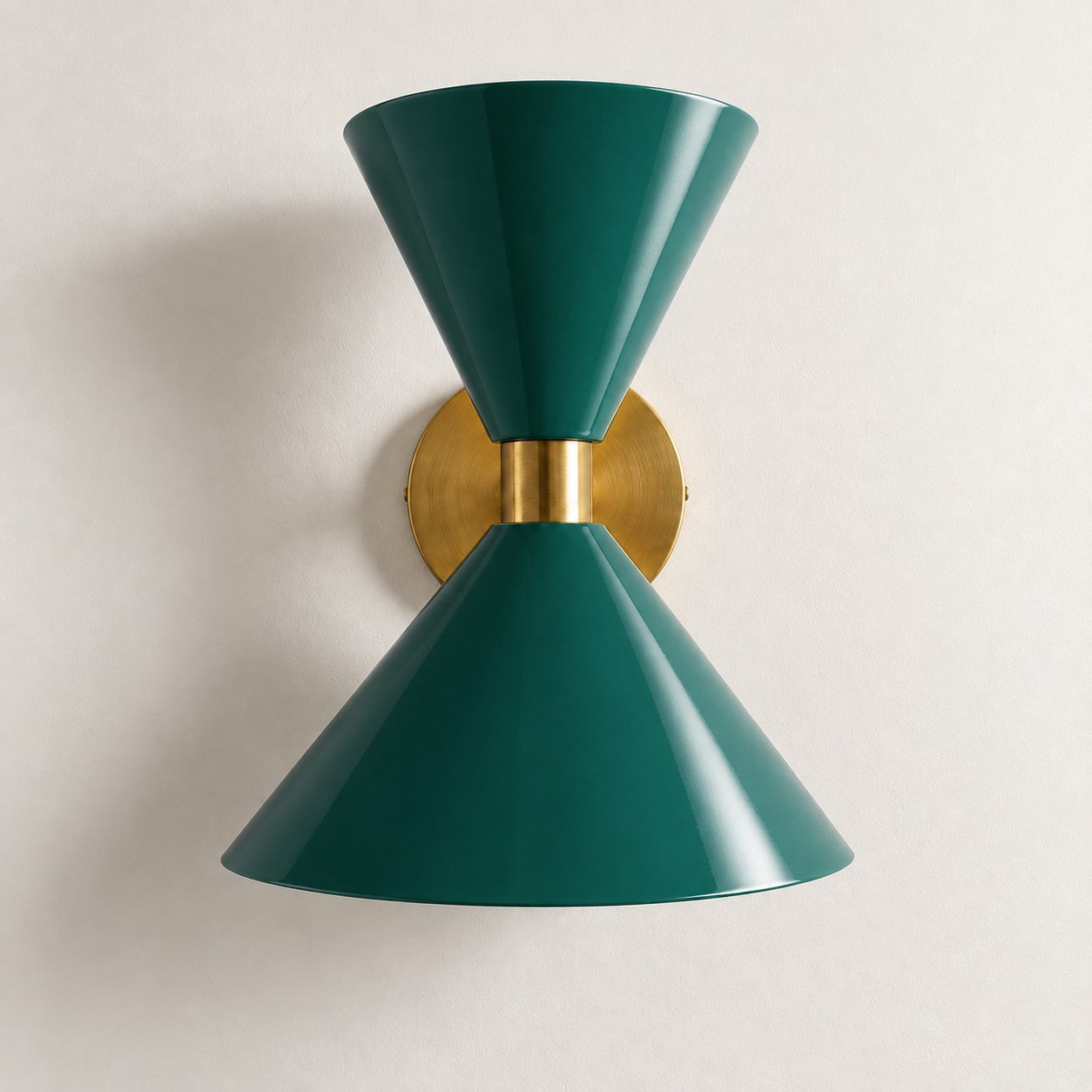 Clancy colorful cone wall sconce