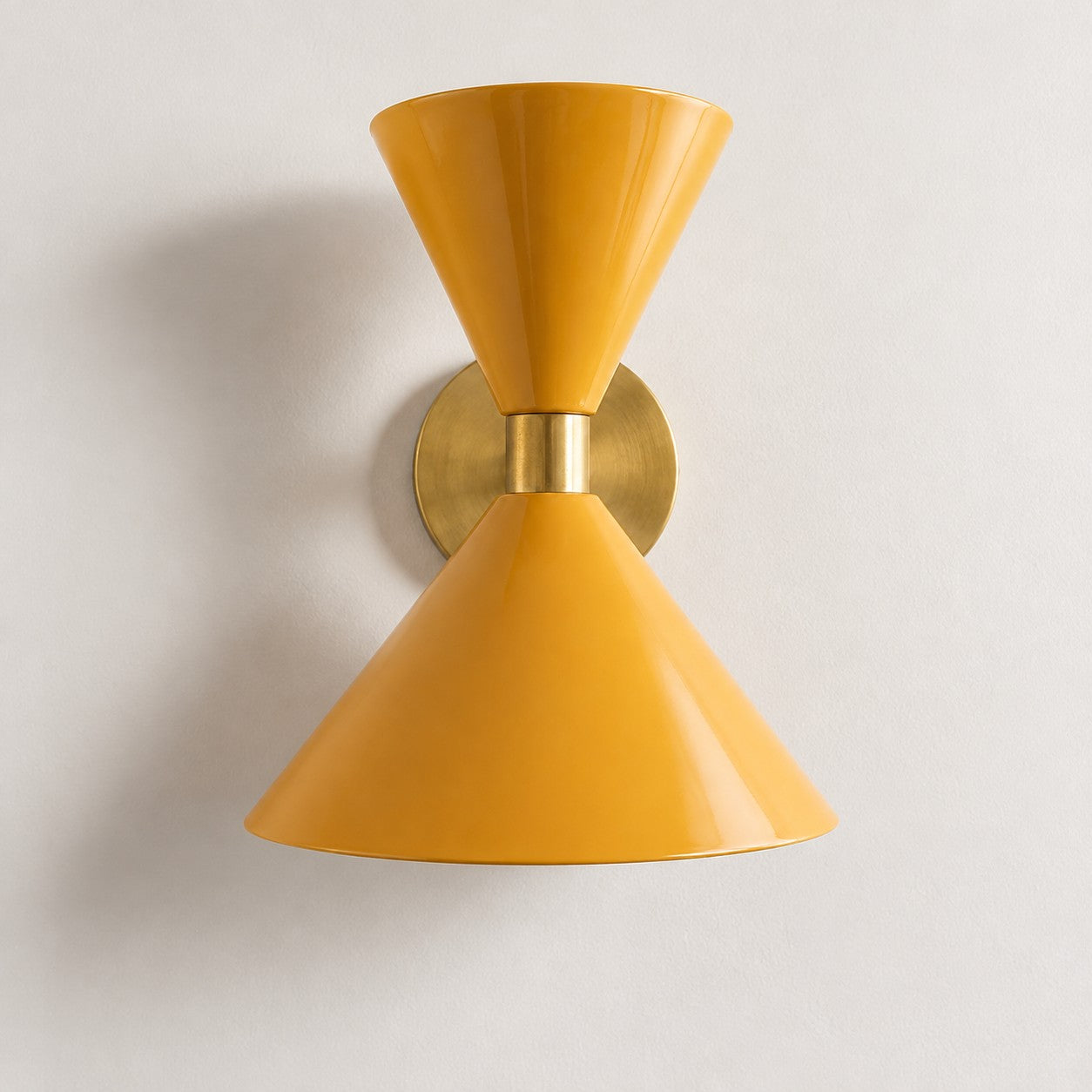 Clancy colorful cone wall sconce