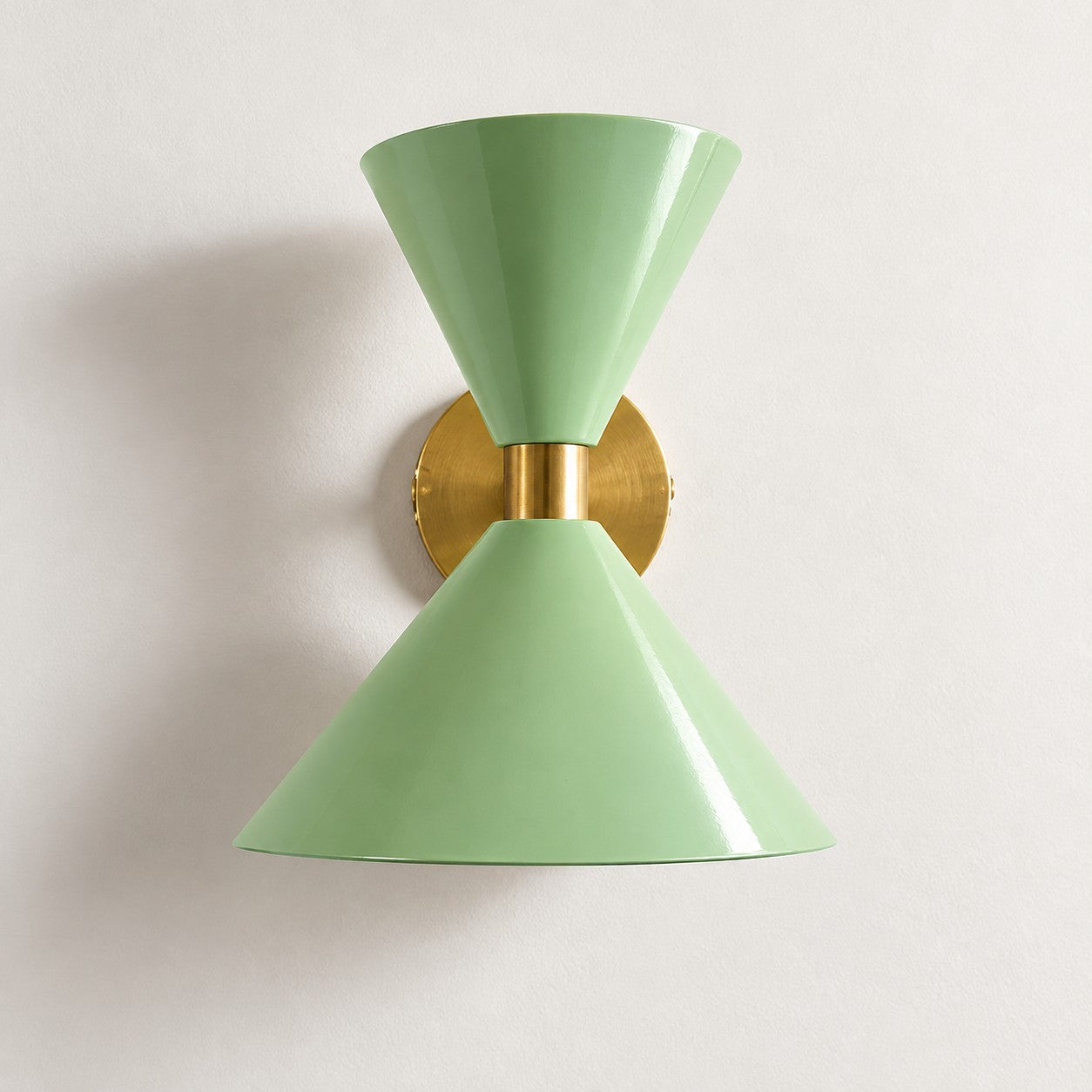 Clancy colorful cone wall sconce