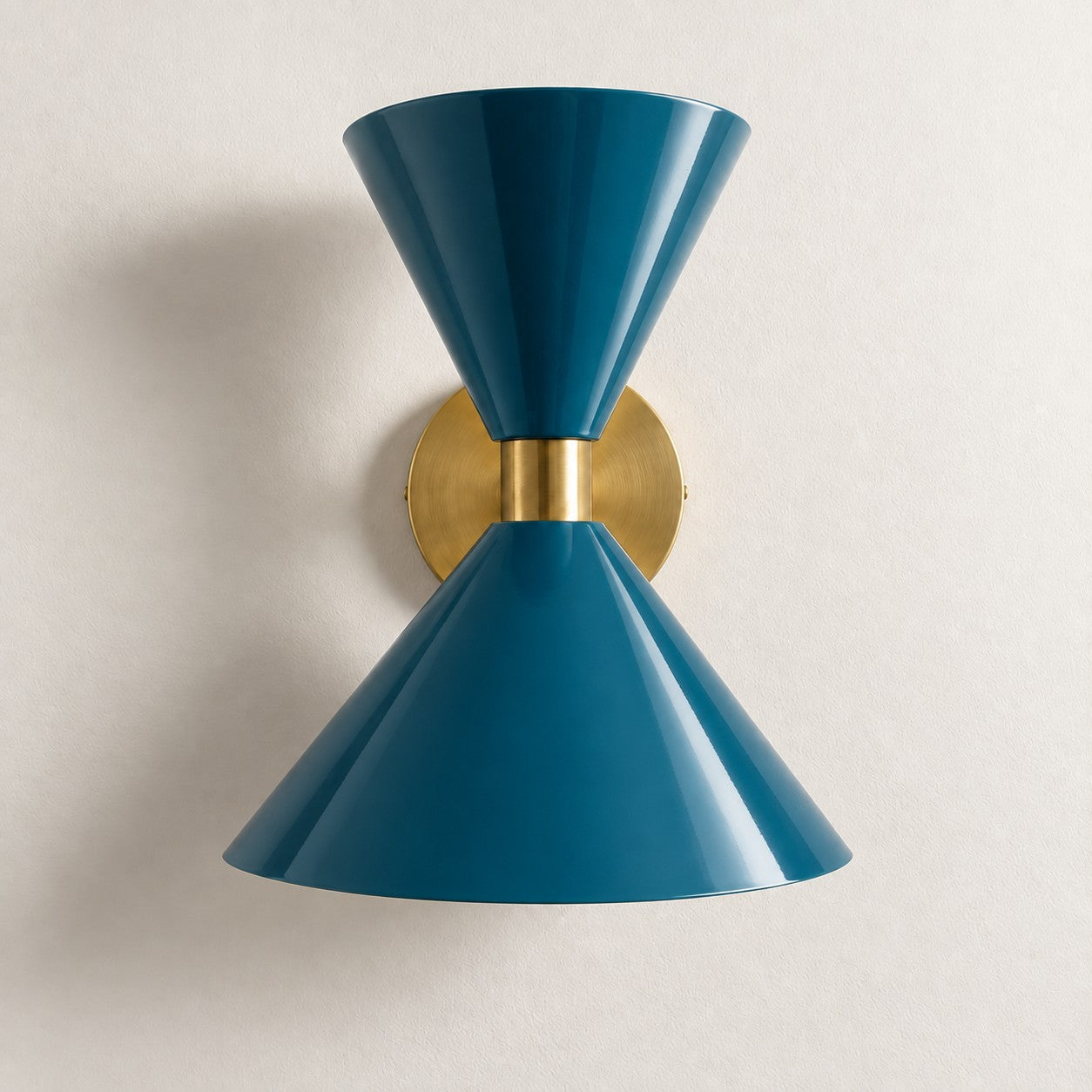 Clancy colorful cone wall sconce
