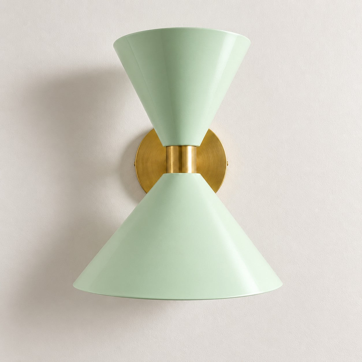 Clancy colorful cone wall sconce