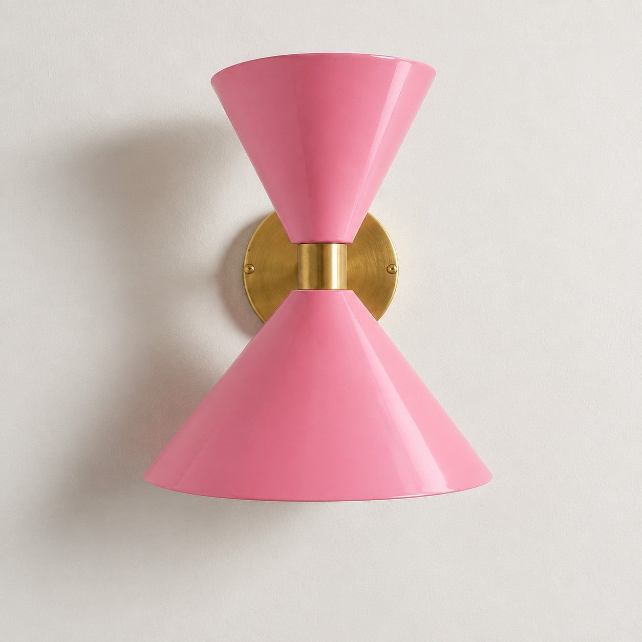 Clancy colorful cone wall sconce