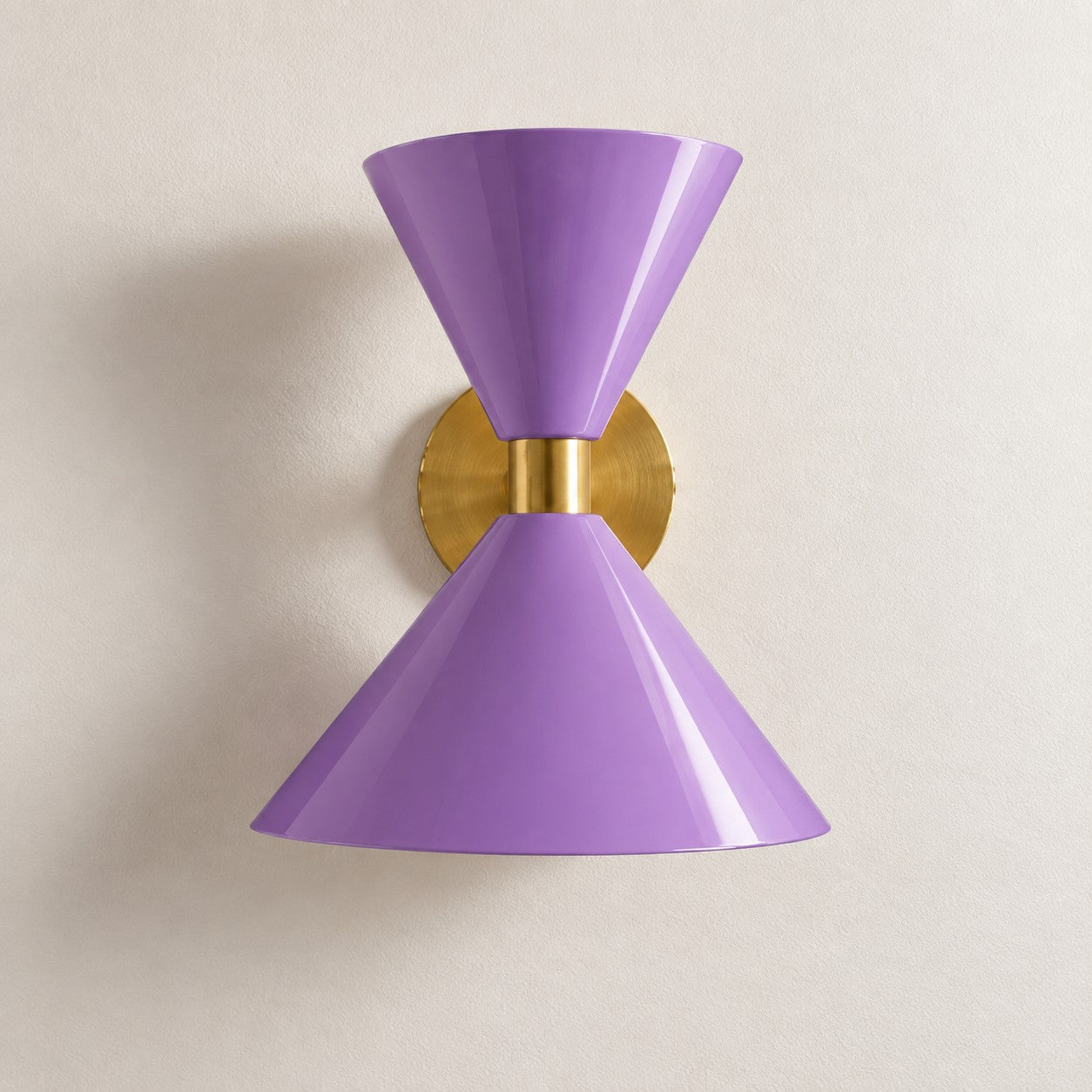 Clancy colorful cone wall sconce