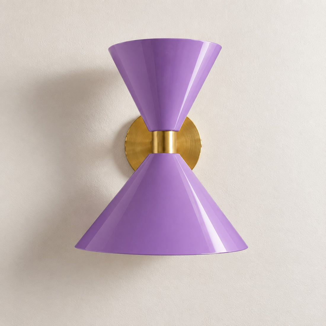 Clancy colorful cone wall sconce