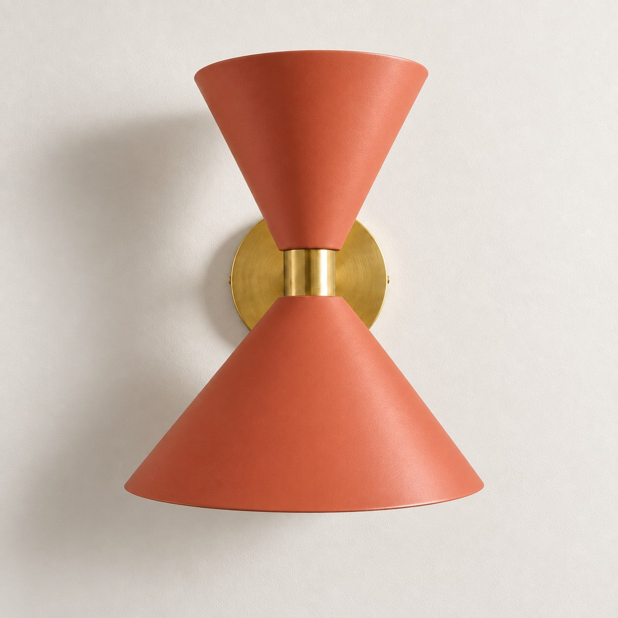 Clancy colorful cone wall sconce