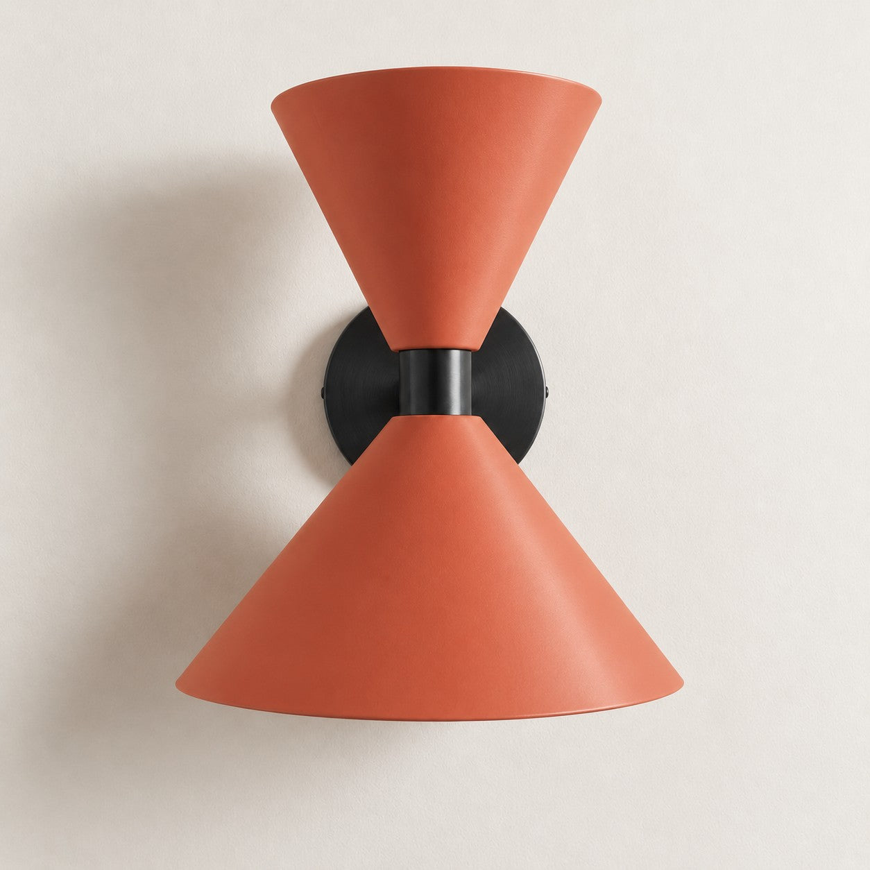 Clancy colorful cone wall sconce